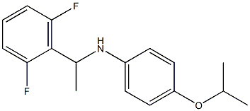 N-[1-(2,6-difluorophenyl)ethyl]-4-(propan-2-yloxy)aniline Structure