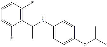 N-[1-(2,6-difluorophenyl)ethyl]-4-(propan-2-yloxy)aniline,,结构式