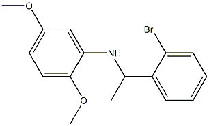 N-[1-(2-bromophenyl)ethyl]-2,5-dimethoxyaniline,,结构式