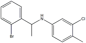  N-[1-(2-bromophenyl)ethyl]-3-chloro-4-methylaniline