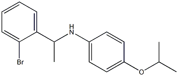 N-[1-(2-bromophenyl)ethyl]-4-(propan-2-yloxy)aniline Structure