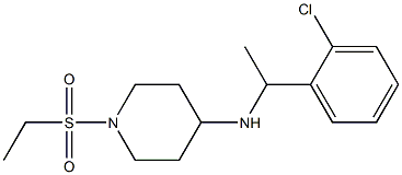 N-[1-(2-chlorophenyl)ethyl]-1-(ethanesulfonyl)piperidin-4-amine|