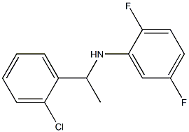 N-[1-(2-chlorophenyl)ethyl]-2,5-difluoroaniline 化学構造式