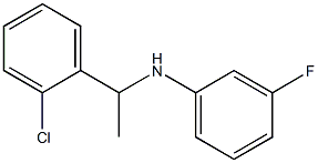 N-[1-(2-chlorophenyl)ethyl]-3-fluoroaniline Struktur