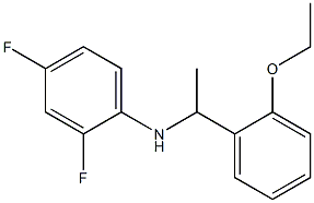N-[1-(2-ethoxyphenyl)ethyl]-2,4-difluoroaniline Struktur