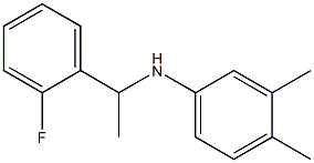 N-[1-(2-fluorophenyl)ethyl]-3,4-dimethylaniline,,结构式