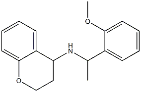 N-[1-(2-methoxyphenyl)ethyl]-3,4-dihydro-2H-1-benzopyran-4-amine,,结构式