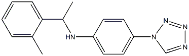 N-[1-(2-methylphenyl)ethyl]-4-(1H-1,2,3,4-tetrazol-1-yl)aniline