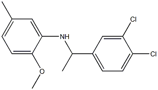N-[1-(3,4-dichlorophenyl)ethyl]-2-methoxy-5-methylaniline 结构式