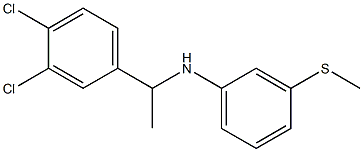 N-[1-(3,4-dichlorophenyl)ethyl]-3-(methylsulfanyl)aniline Structure
