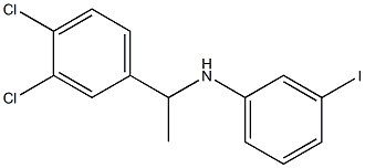 N-[1-(3,4-dichlorophenyl)ethyl]-3-iodoaniline Struktur