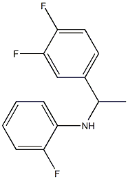 N-[1-(3,4-difluorophenyl)ethyl]-2-fluoroaniline Struktur