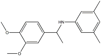 N-[1-(3,4-dimethoxyphenyl)ethyl]-3,5-dimethylaniline Structure