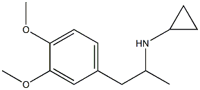 N-[1-(3,4-dimethoxyphenyl)propan-2-yl]cyclopropanamine Structure