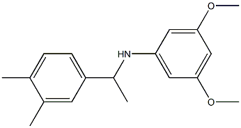 N-[1-(3,4-dimethylphenyl)ethyl]-3,5-dimethoxyaniline,,结构式