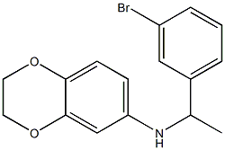 N-[1-(3-bromophenyl)ethyl]-2,3-dihydro-1,4-benzodioxin-6-amine Structure