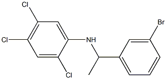 N-[1-(3-bromophenyl)ethyl]-2,4,5-trichloroaniline Structure