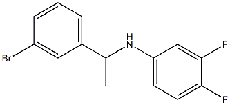 N-[1-(3-bromophenyl)ethyl]-3,4-difluoroaniline Structure