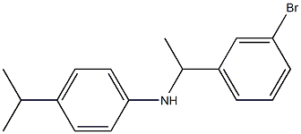 N-[1-(3-bromophenyl)ethyl]-4-(propan-2-yl)aniline Structure