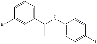 N-[1-(3-bromophenyl)ethyl]-4-iodoaniline Structure