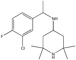 N-[1-(3-chloro-4-fluorophenyl)ethyl]-2,2,6,6-tetramethylpiperidin-4-amine