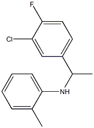 N-[1-(3-chloro-4-fluorophenyl)ethyl]-2-methylaniline Structure