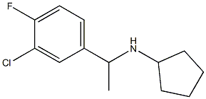  N-[1-(3-chloro-4-fluorophenyl)ethyl]cyclopentanamine