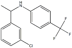 N-[1-(3-chlorophenyl)ethyl]-4-(trifluoromethyl)aniline Struktur