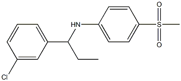 N-[1-(3-chlorophenyl)propyl]-4-methanesulfonylaniline