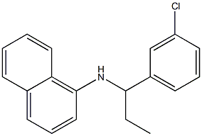N-[1-(3-chlorophenyl)propyl]naphthalen-1-amine Struktur