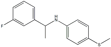  N-[1-(3-fluorophenyl)ethyl]-4-(methylsulfanyl)aniline