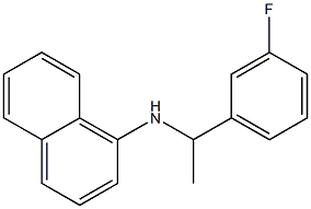 N-[1-(3-fluorophenyl)ethyl]naphthalen-1-amine Structure