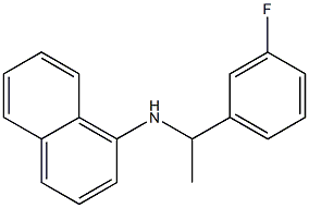 N-[1-(3-fluorophenyl)ethyl]naphthalen-1-amine 化学構造式