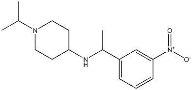 N-[1-(3-nitrophenyl)ethyl]-1-(propan-2-yl)piperidin-4-amine Structure