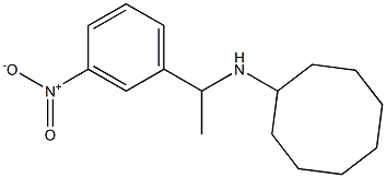 N-[1-(3-nitrophenyl)ethyl]cyclooctanamine Structure