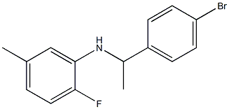 N-[1-(4-bromophenyl)ethyl]-2-fluoro-5-methylaniline,,结构式