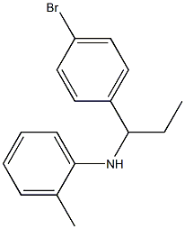 N-[1-(4-bromophenyl)propyl]-2-methylaniline Structure