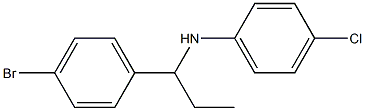 N-[1-(4-bromophenyl)propyl]-4-chloroaniline Structure