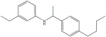 N-[1-(4-butylphenyl)ethyl]-3-ethylaniline Structure