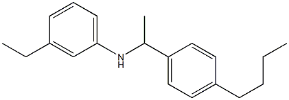 N-[1-(4-butylphenyl)ethyl]-3-ethylaniline 化学構造式