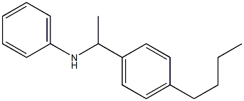 N-[1-(4-butylphenyl)ethyl]aniline 结构式