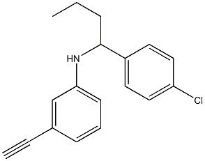 N-[1-(4-chlorophenyl)butyl]-3-ethynylaniline|