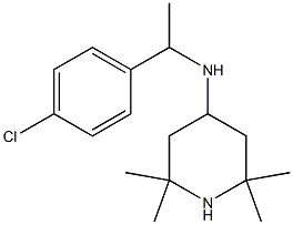 N-[1-(4-chlorophenyl)ethyl]-2,2,6,6-tetramethylpiperidin-4-amine Structure