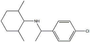 N-[1-(4-chlorophenyl)ethyl]-2,6-dimethylcyclohexan-1-amine,,结构式