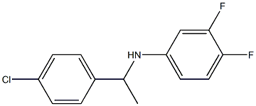 N-[1-(4-chlorophenyl)ethyl]-3,4-difluoroaniline Structure