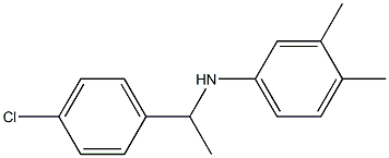 N-[1-(4-chlorophenyl)ethyl]-3,4-dimethylaniline Struktur