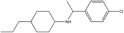 N-[1-(4-chlorophenyl)ethyl]-4-propylcyclohexan-1-amine Structure