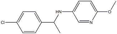 N-[1-(4-chlorophenyl)ethyl]-6-methoxypyridin-3-amine Structure