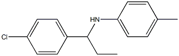 N-[1-(4-chlorophenyl)propyl]-4-methylaniline Structure