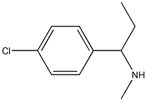 N-[1-(4-chlorophenyl)propyl]-N-methylamine 结构式